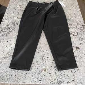 Calvin Klein Women’s Vegan Leather Pants - Size 8 - Black